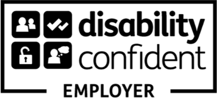 Disability confident employer black logo
