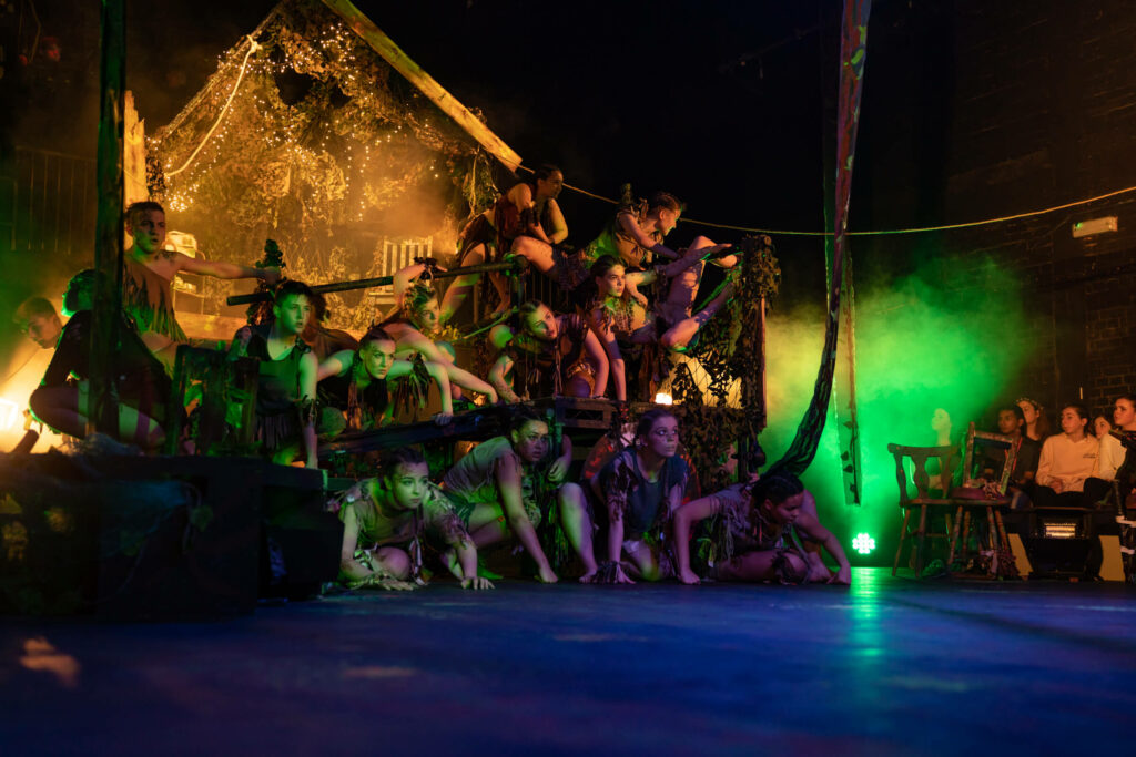 Leeds City College Creative Arts students performing on stage
