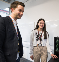 A student with a teacher