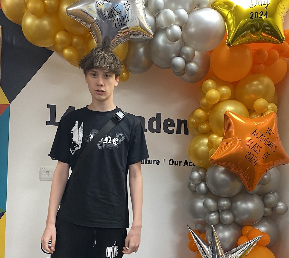 14+ Academies student Billy Wilkinson on GCSE results day