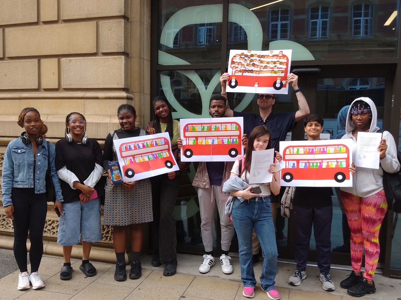 Leeds City College students taking their campaign for better buses to the Mayor of West Yorkshire's office
